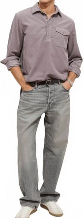 Alex Mill Carter Popover Shirt In Grey Lilac