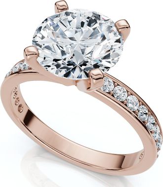 Pompeii3 Certified 2 1/4Ct Cathy Diamond Engagement Ring 14k Gold or Platinum Lab Grown