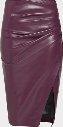 Generation Love Gina Faux Leather Midi Skirt