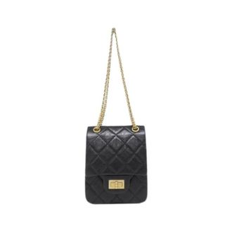 Chanel Pre-owned Vintage Schoudertas - Dames - Pre-owned - Zwart - Maat: ONE Size Leer