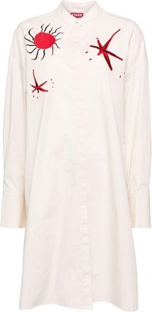 Staud Marin tunic - women - Cotton/Elastane - S - Neutrals