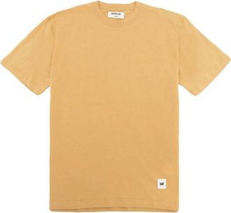 CAT Basic T-shirt - Heren - T-shirts - Beige - L - Katoen - Tops