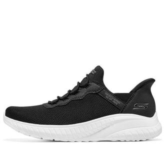 Skechers (WMNS) Skechers Slip-ins Bobs Sport Squad Chaos Black White 117500-BLK