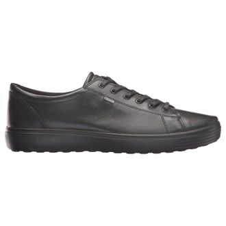 Ecco Ecco Soft 7 430364 Leather Mens Low Top Trainers - Black - Size:UK 13.5-14