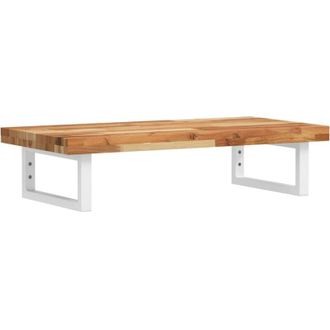 vidaXL Estante De Lavabo De Pared Acero Y Madera Maciza De Acacia Vidaxl