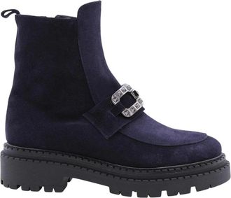 &Egrave; Mia Stijlvolle enkellaars in Antoing - Dames - Chelseaboots - Blauw - 40 EU - Schoenen