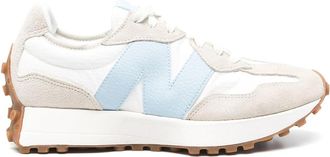New Balance 327 White Beige And Light Blue Sneakers