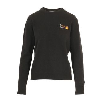 MC2 Saint Barth Trui met ronde hals - Dames - Truien - Zwart - Maat: M