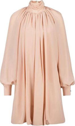 Stella McCartney Roze Zijden Chiffon Mini Jurk - Dames - Korte kleedjes - Roze - M - Chiffon - Kleedjes