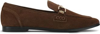 Kurt Geiger Womens Suede Madeline Loafers - Brown - Size UK 4