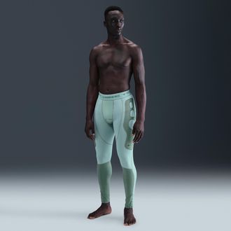 Nike Mens Tech Therma-FIT Base Layer Tights in Green | HV1379-017