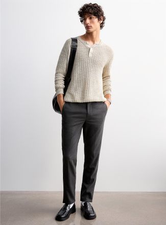 Le 31 Mens Washable solid twill pant Stockholm fit - Slim