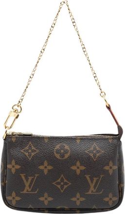 Louis Vuitton Pre-owned Mini Bags, female, Brown, Size: ONE SIZE Pre-owned Printed Canvas Mini Bag