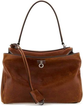 Balenciaga Rodeo S Shoulder Bag Brown