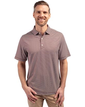 Cutter & Buck Forge Eco Double Stripe Stretch Recycled Mens Polo
