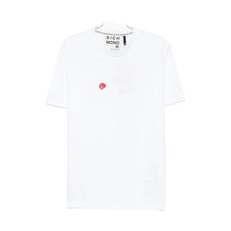 John Richmond T-Shirts, male, White, Size: XS John Richmond T-shirts and Polos