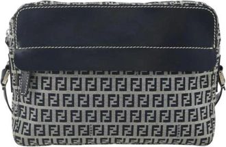 Fendi Pre-owned Canvas Shoulder Bag - Dames - Vintage Schoudertas - Blauw - ONE Size - Vintage