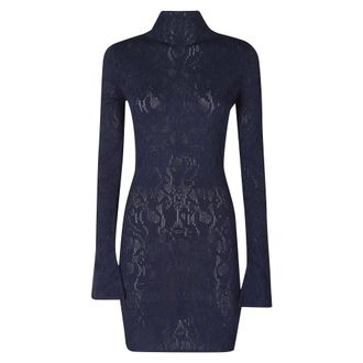 Dondup Mini abito in maglia misto viscosa - - Dresses - Donna - Blu - L
