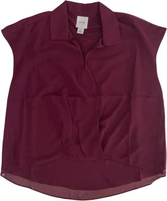 Calvin Klein Blusa con colletto - Rosso