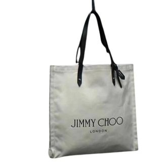 Jimmy Choo London Pre-owned Tote Bags, female, White, Size: ONE SIZE Pre-owned Canvas Shoulder Bag