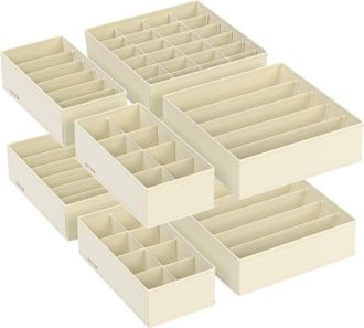 OEM Juego De 8 Separadores Plegables Para Cajones, Organizador De Ropa Interior Para Sujetadores, Bragas, Calcetines Y Corbatas, Cajas De Almacenamiento D