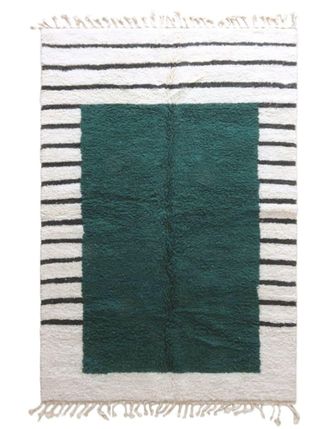 AFK Living Alfombra bereber l&iacute;neas gr&aacute;ficas modernas 184 x 276 cm