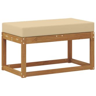 vidaXL Banco De Taburete Exterior Madera De Acacia S&oacute;lida Natural Vidaxl