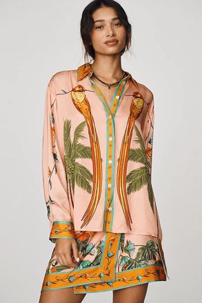 Farm Rio Birds Buttondown Shirt