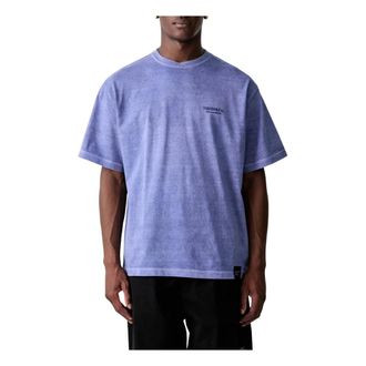 Neighborhood Camiseta con logo te&ntilde;ida con pigmentos - Tops - Hombre - Azul - L