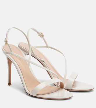Gianvito Rossi Patent leather slingback sandals