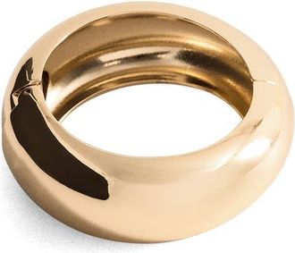 Mango Rigid Volume Bangle in Gold at Nordstrom