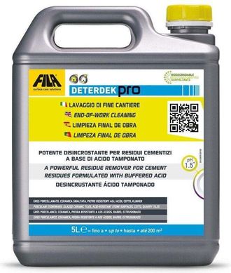 Fila 60400005isp Deterdek Pro Desincrustante &Aacute;cido 5 Litros - Ref: 60400005isp