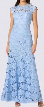 Shoshanna Raven Dress In Vista Blue