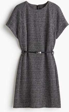 H&M Kleid mit Gürtel - Schwarz