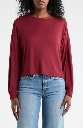 Lucky Brand Back Detail Top in Cordovan at Nordstrom Rack, Size X-Large