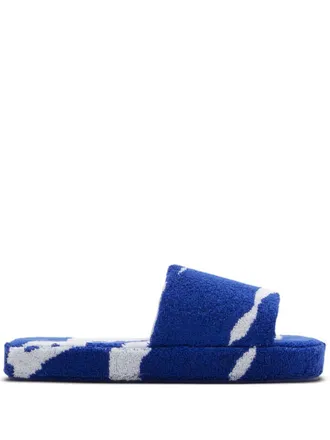 Burberry Snug katoenen slippers - Blauw