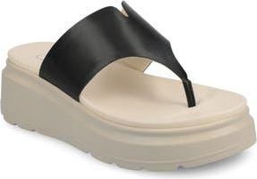 Journee Collection Carah Platform Wedge Sandal in Black at Nordstrom Rack, Size 7.5