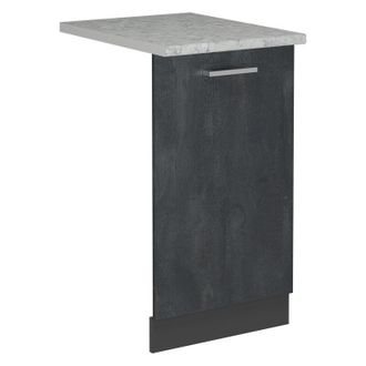 Vicco Panel Frontal Del Lavavajillas R-line, Hormig&oacute;n Negro, 45 Cm, Et M&aacute;rmol