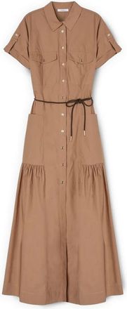 Motivi Dames, Jurken, Beige, Maat: 2XS Katoen