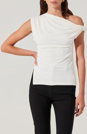 ASTR the Label Aphra One-Shoulder Top in White at Nordstrom Rack, Size X-Small