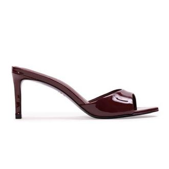 Black Suede Studio Freddie 65 Patent Mule in Ruby Patent Leather at Nordstrom, Size 38.5 Eu