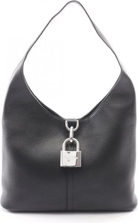 Balenciaga Black Leather Handbag Shoulder Bag (Pre-Owned)