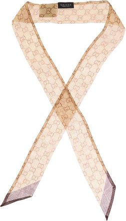 Gucci Gg Silk Neckbow