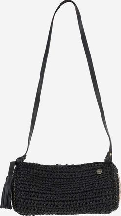 Filippo Catarzi Womens Viscose And Straw Blend Bag Black Shoulder