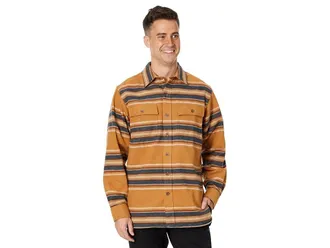 L.L.Bean LLBean Mens Stripe Chamois Shirt - Barley