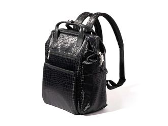 Baggallini Soho Backpack Backpack Bags Black Croc Jacquard, Nylon/Polyester/Synthetic