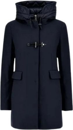 Fay Toggle Coat - Dames - Mantel - Blauw - XS - Wol - Jassen