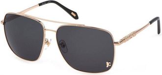 Just Cavalli Womens Aviator Sunglasses - Black Metal - One Size
