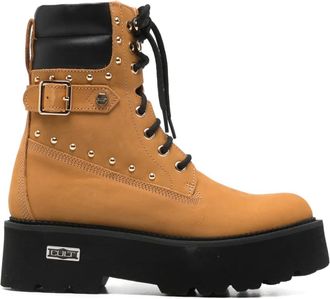 Cult studded-detail boots - women - Calf Leather/Calf Leather/Rubber - 36 - Brown