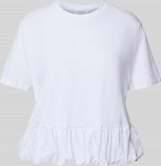 Rich & Royal T-Shirt mit Rundhalsausschnitt in Weiss, Gr&ouml;&szlig;e XL